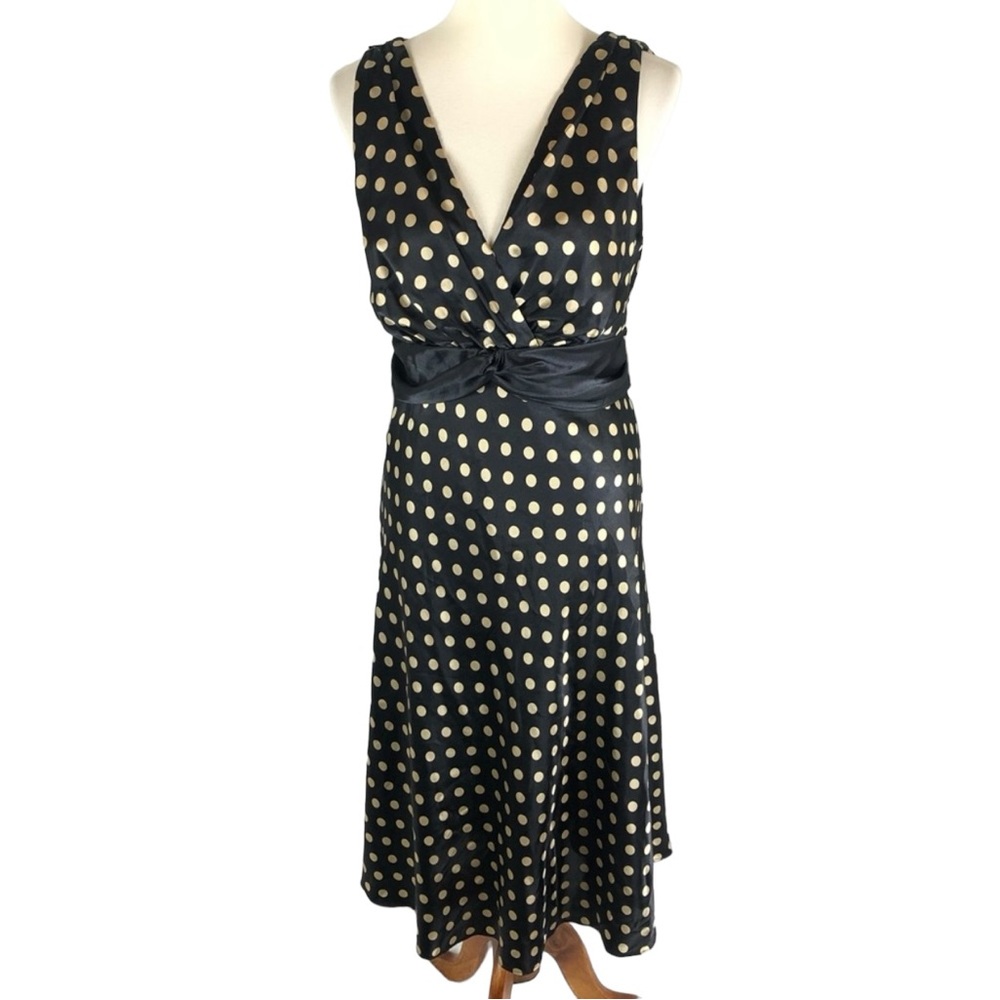 Jessica Howard Polkadot sleeveless dress size 14